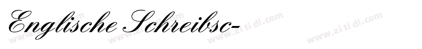 Englische Schreibsc字体转换